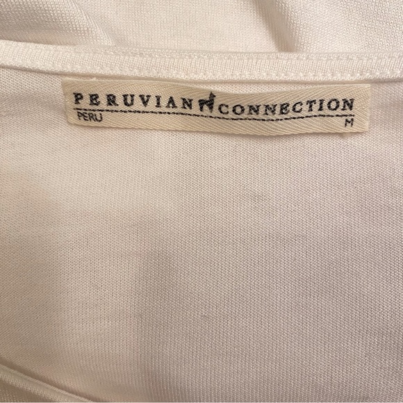 Peruvian Connection Barbados Pima Cotton Tunic Size Medium - Picture 6 of 7